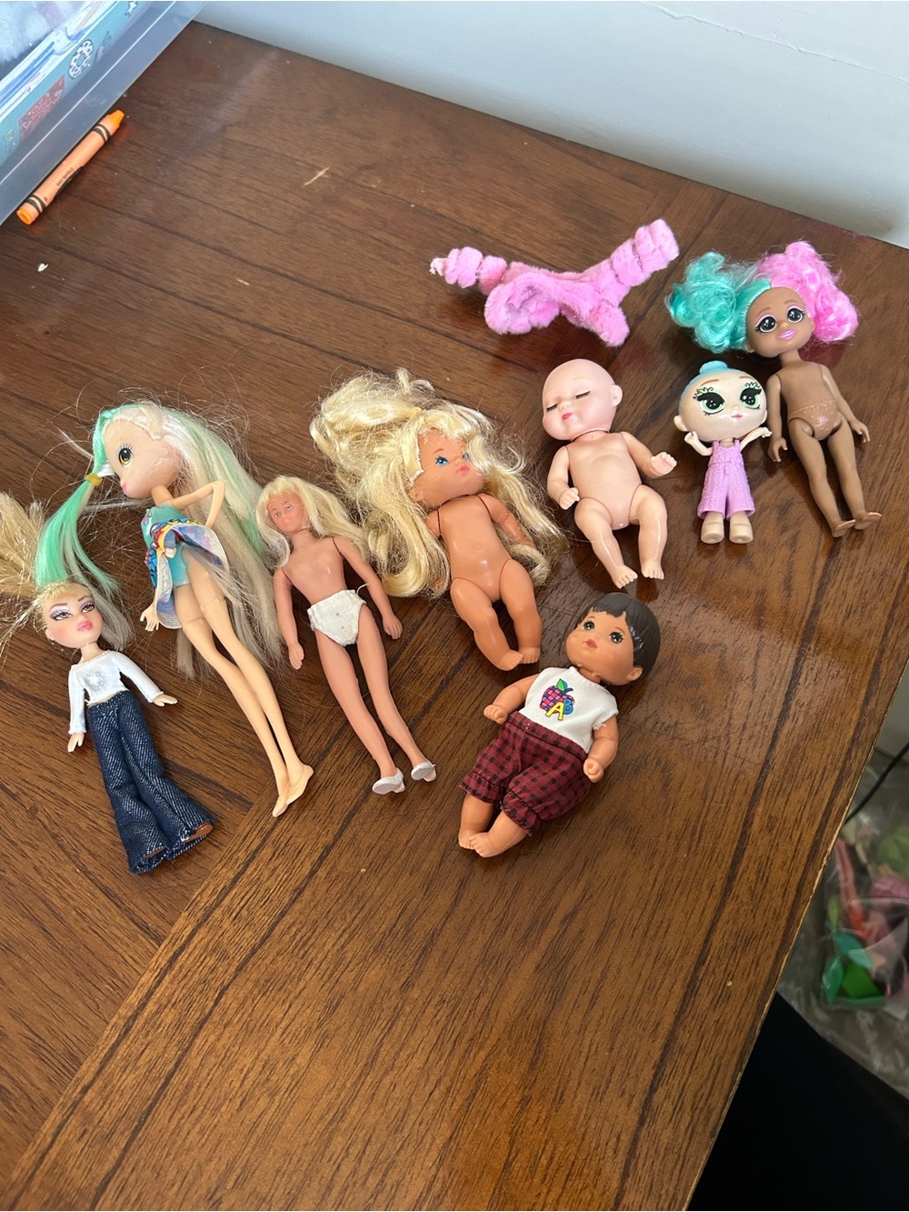 Assorted Kids Dolls Set - Pink & Multicolor